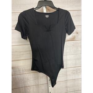 Brand New Unbranded Women's Size Small Nylon Spandex Bodysuit One Piece Black